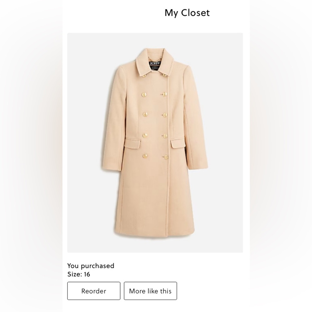 J. Crew Women's Warrick Coat